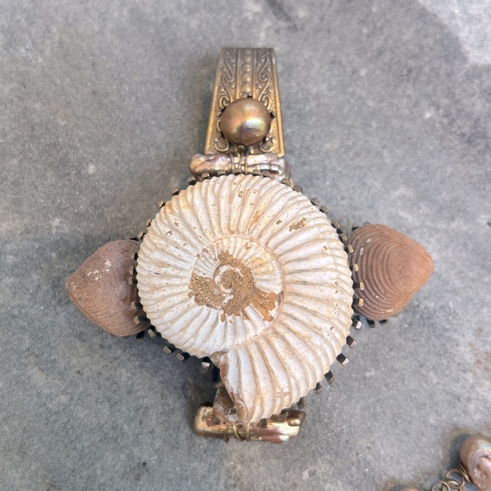 JAN MICHAELS SAN FRANCISCO Freshwater Pearl Shell Vintage necklace Set Retired - Picture 4 of 10